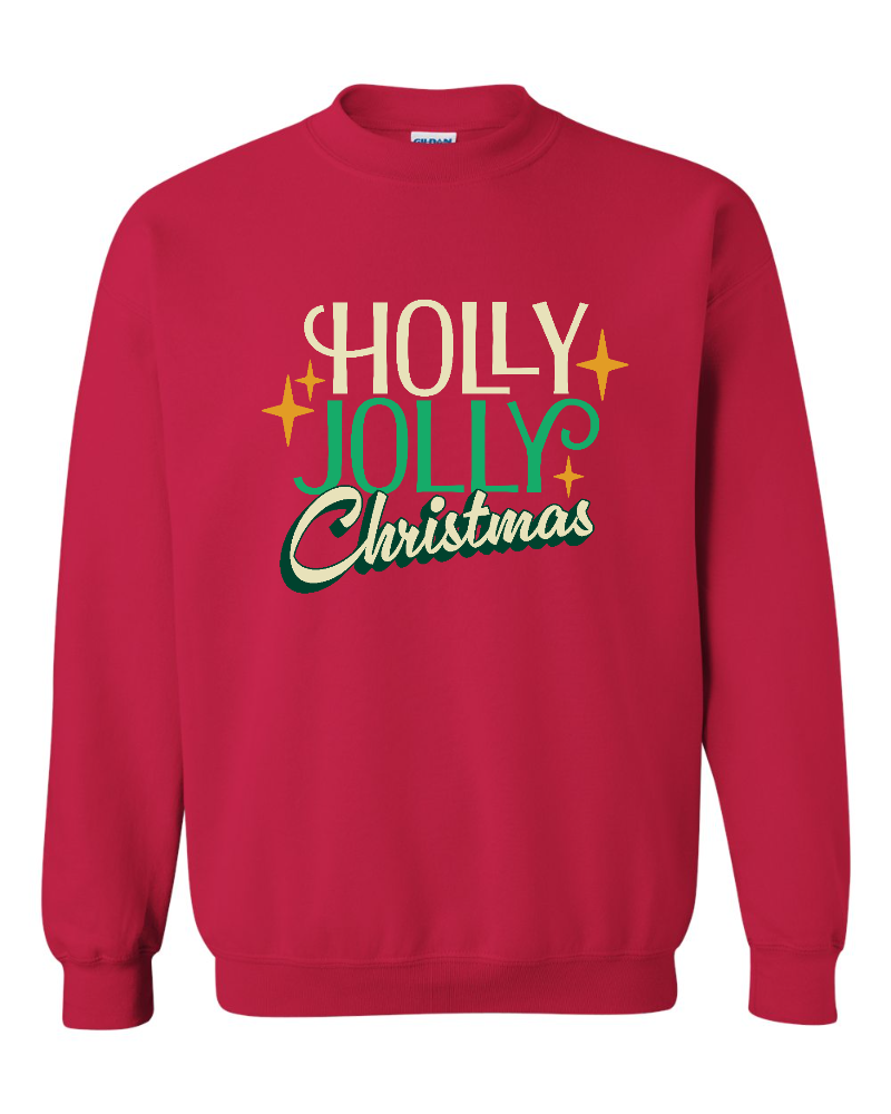 Holly Jolly Christmas Fleece Crew