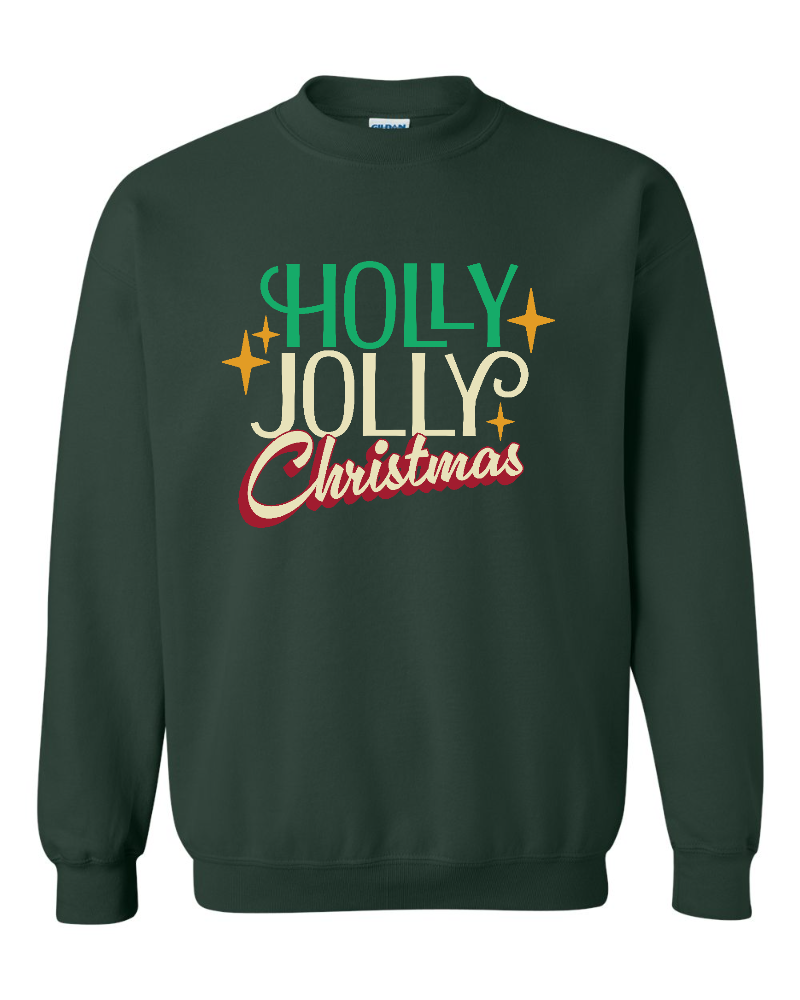 Holly Jolly Christmas Fleece Crew