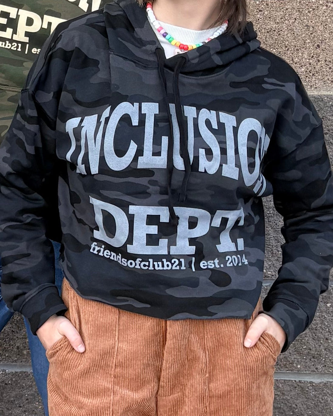 Inclusion Dept. Cropped Fleece Hoodie